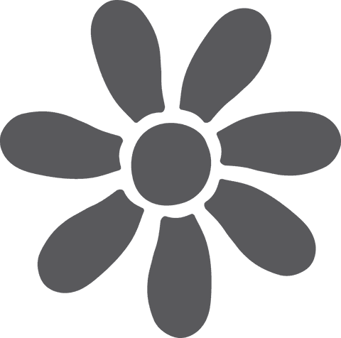 grey flower silhouette on transparent background - Download Free Stock Videos Pikwizard.com