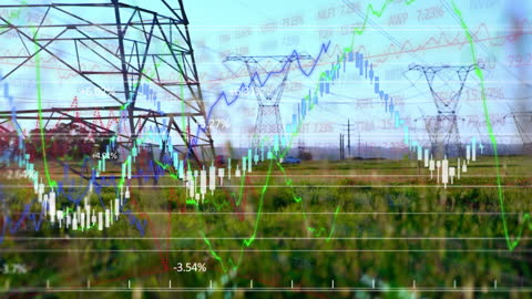 Financial Data Overlay on Power Grid Infrastructure