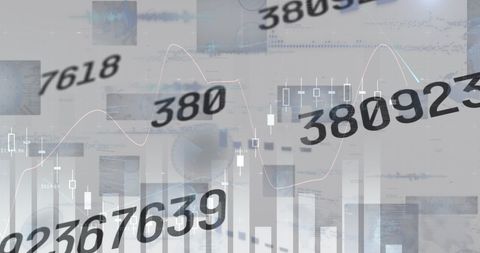 Dynamic Financial Graphs with Evolving Numbers and Data - Download Free Stock Images Pikwizard.com