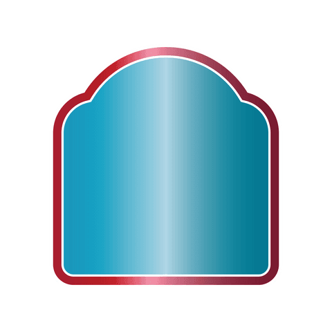 abstract blue shape with red border on transparent background - Download Free Stock Videos Pikwizard.com