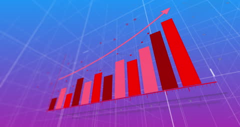 Global Data Animation With Rising Finance Graph