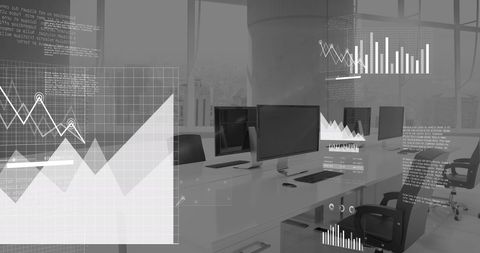 Digital Business Analytics in Modern Office Space - Download Free Stock Images Pikwizard.com