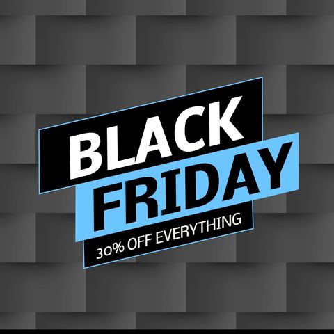 bold black friday sale announcement - Download Free Stock Templates Pikwizard.com