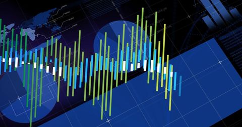 Dynamic Financial Data Analysis With Abstract Global Background - Download Free Stock Images Pikwizard.com