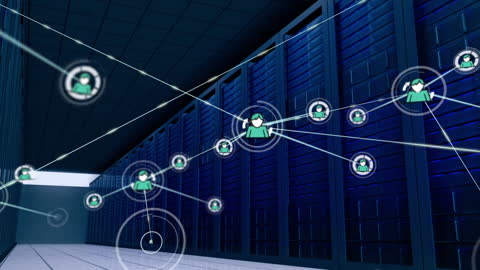 Digital Networking Overlaid on Futuristic Data Center