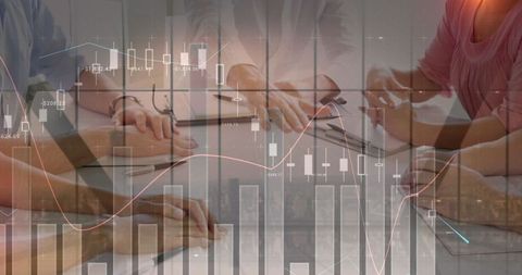 Teamwork in Financial Planning with Data Analysis Integration - Download Free Stock Images Pikwizard.com
