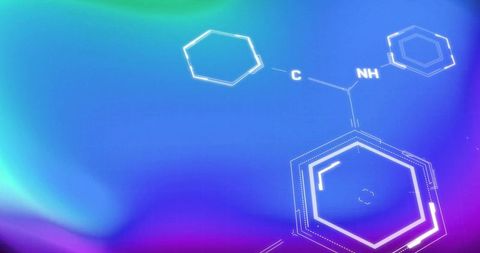 Abstract Chemical Formula on Rippled Digital Background - Download Free Stock Images Pikwizard.com