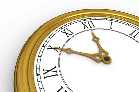 Gold Vintage Clock on Transparent Background with Roman Numerals - Download Free Stock Videos Pikwizard.com