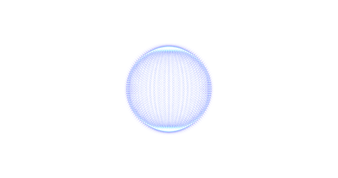 abstract blue spiky sphere on transparent background - Download Free Stock Videos Pikwizard.com