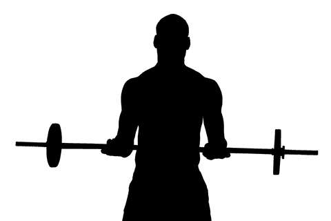 transparent silhouette of man weightlifting with barbell - Download Free Stock Videos Pikwizard.com