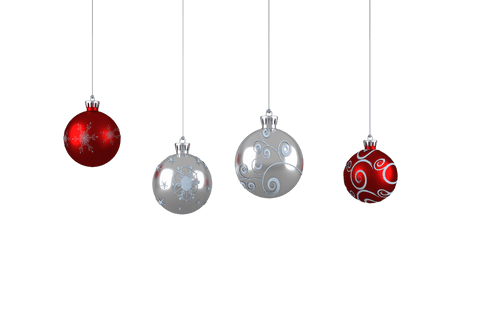Transparent Festive Christmas Baubles Hanging Elegantly - Download Free Stock Videos Pikwizard.com