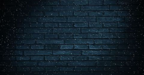 Snow Falling Against Dark Brick Wall Background - Download Free Stock Images Pikwizard.com