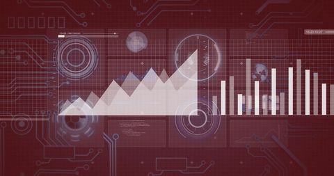 Digital Interface with Graphs and Charts for Data Visualization - Download Free Stock Images Pikwizard.com