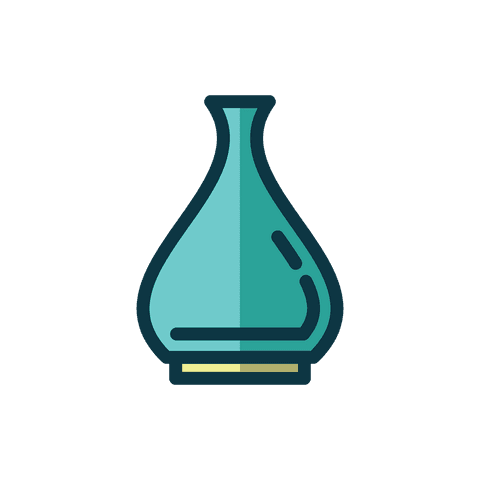 stylized green plant pot icon on transparent background - Download Free Stock Videos Pikwizard.com