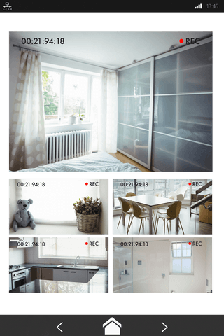 transparent surveillance view of home interior on security feed - Download Free Stock Videos Pikwizard.com