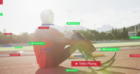 Adaptable Athlete with Prosthetic Leg Embracing Social Media Impact