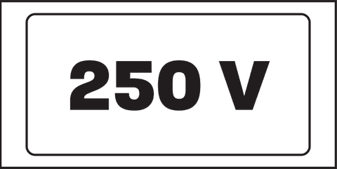 Digital Vector of 250 V Plate on Transparent Background - Download Free Stock Videos Pikwizard.com