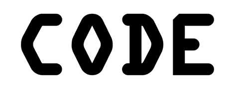 Code text interface on transparent background