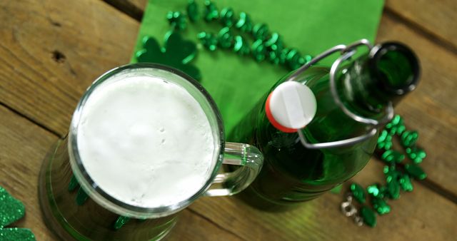 St. Patrick's Day Celebration with Green Beer and Decorations - Download Free Stock Images Pikwizard.com