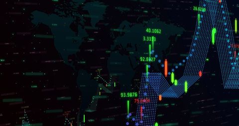 Global Financial Data Analysis with Digital Graphics - Download Free Stock Images Pikwizard.com