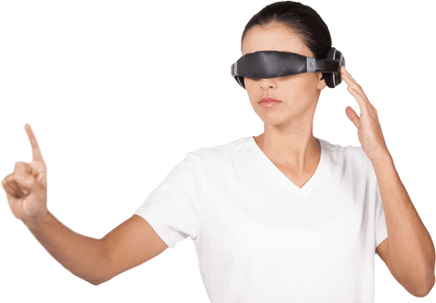 transparent virtual reality glasses wearable touch - Download Free Stock Videos Pikwizard.com