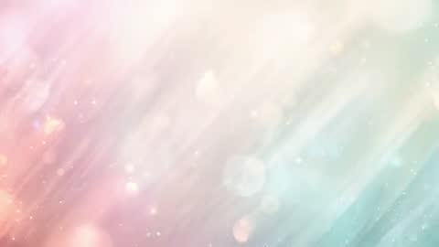 Looping Pastel Gradient Video Shifting from Pink to Teal with Diagonal Light Streaks and Bokeh