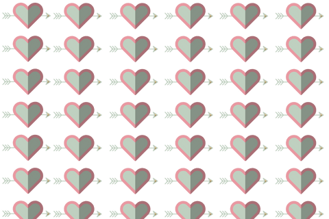 Transparent Valentine Heart and Arrow Pattern Vector Art - Download Free Stock Videos Pikwizard.com