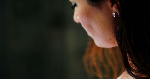 Focused Businesswoman Working at Night in Office - Download Free Stock Images Pikwizard.com