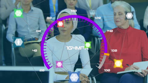 Global Network Connections in Medical Technology Concept
