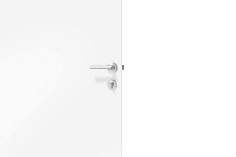 half open white door with silver handle against transparent background - Download Free Stock Videos Pikwizard.com