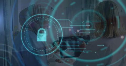 Digital Security in Healthcare with Diverse Female Doctors - Download Free Stock Images Pikwizard.com