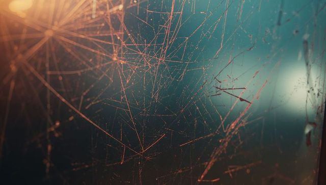 Shattered glass pattern abstract with fragmented surface