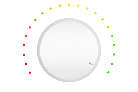 Digital Knob and Color Spectrum on Transparent Background - Download Free Stock Videos Pikwizard.com