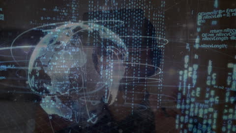 Digital Globe with Futuristic Data Connections