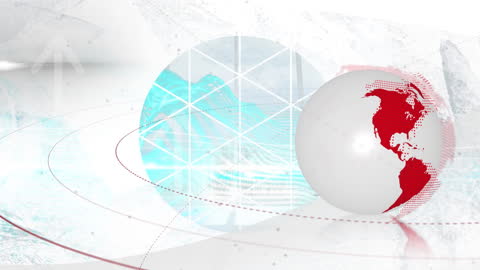 Digital Globe Animation Highlighting Global Connectivity