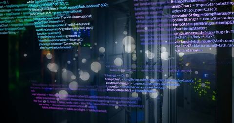 Data Processing Over Server Room Background - Download Free Stock Images Pikwizard.com