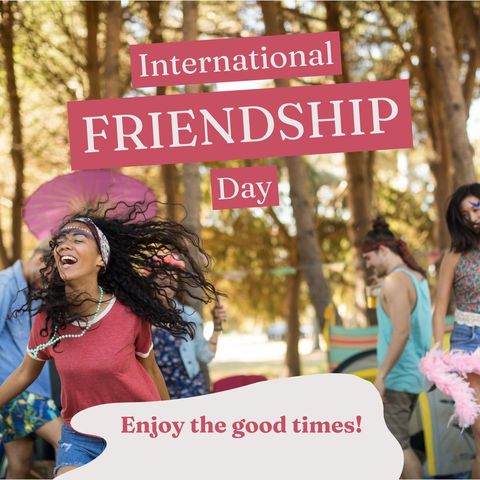 celebrating international friendship day with joyful dance - Download Free Stock Templates Pikwizard.com