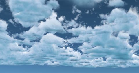 Scenic Cloudscape with Fluffy Clouds on Clear Blue Sky - Download Free Stock Images Pikwizard.com