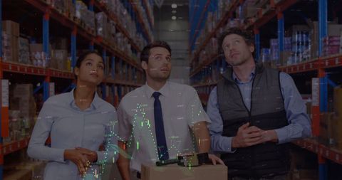 Warehouse Team Analyzing Data for Effective Inventory Management - Download Free Stock Images Pikwizard.com