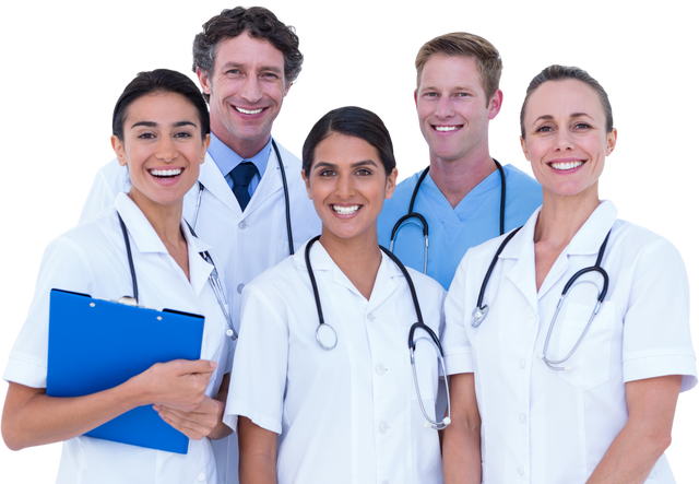 Transparent Group of Multiracial Doctors Team Standing Together Smiling - Download Free Stock Videos Pikwizard.com