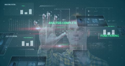 Biometric Authentication System Interface - Download Free Stock Images Pikwizard.com