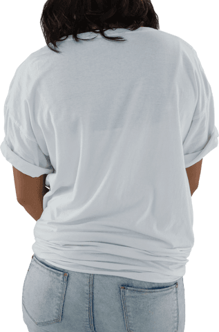 Casual Style Transparent Back View Woman in White T-Shirt - Download Free Stock Videos Pikwizard.com