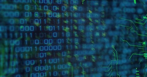 Abstract Digital Binary Code Representing Data Processing Technology - Download Free Stock Images Pikwizard.com