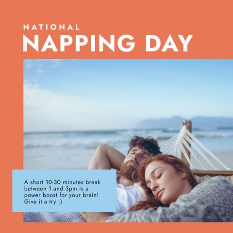 couple relaxing on national napping day - Download Free Stock Templates Pikwizard.com