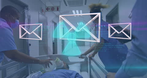 Digital Security in Healthcare Setting with Email Animation