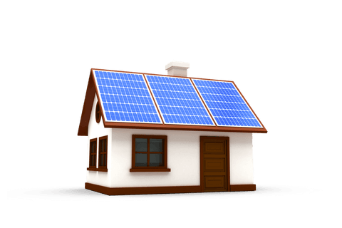 3d house illustration with solar panels on transparent background - Download Free Stock Videos Pikwizard.com