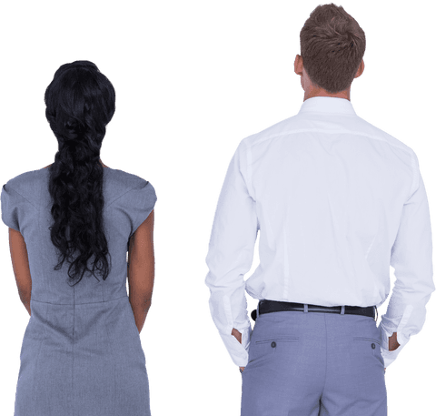 Diverse Business Professionals Poster Transparent Background