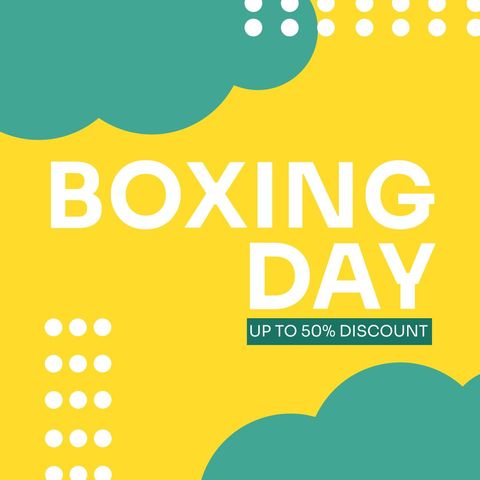 Boxing Day Sale Announcement with Bold Typography - Download Free Stock Templates Pikwizard.com