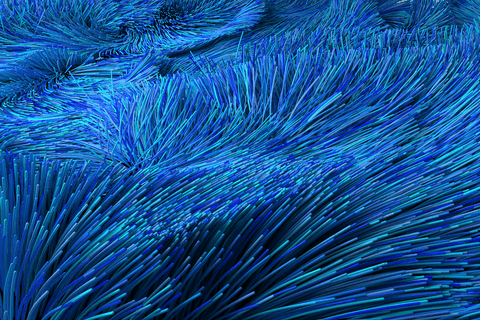 vibrant blue fiber optic threads creating transparent visual swirl - Download Free Stock Videos Pikwizard.com
