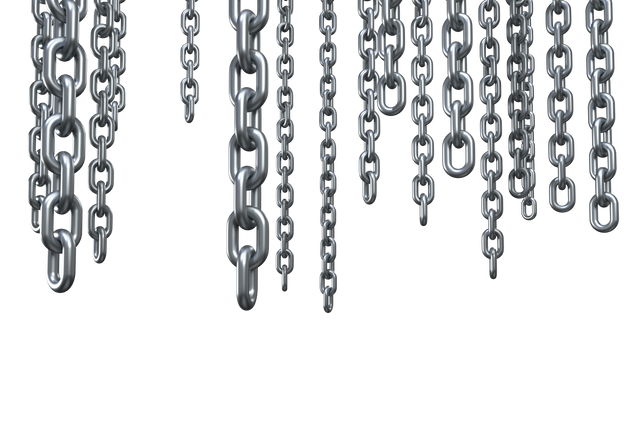 Transparent 3D Silver Chains Hanging Graphic - Download Free Stock Videos Pikwizard.com